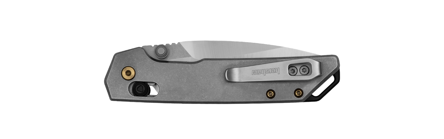 Kershaw Mini Iridium DuraLock Knife Titanium 3" Stonewash S35VN Blade 2025TI