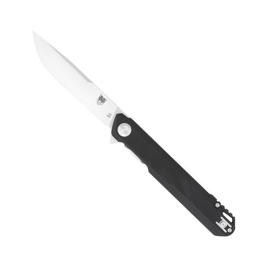 CobraTec Monarch Liner-Lock Knife Satin D2 Blade Black G-10 Handle CTMONBLKTNS