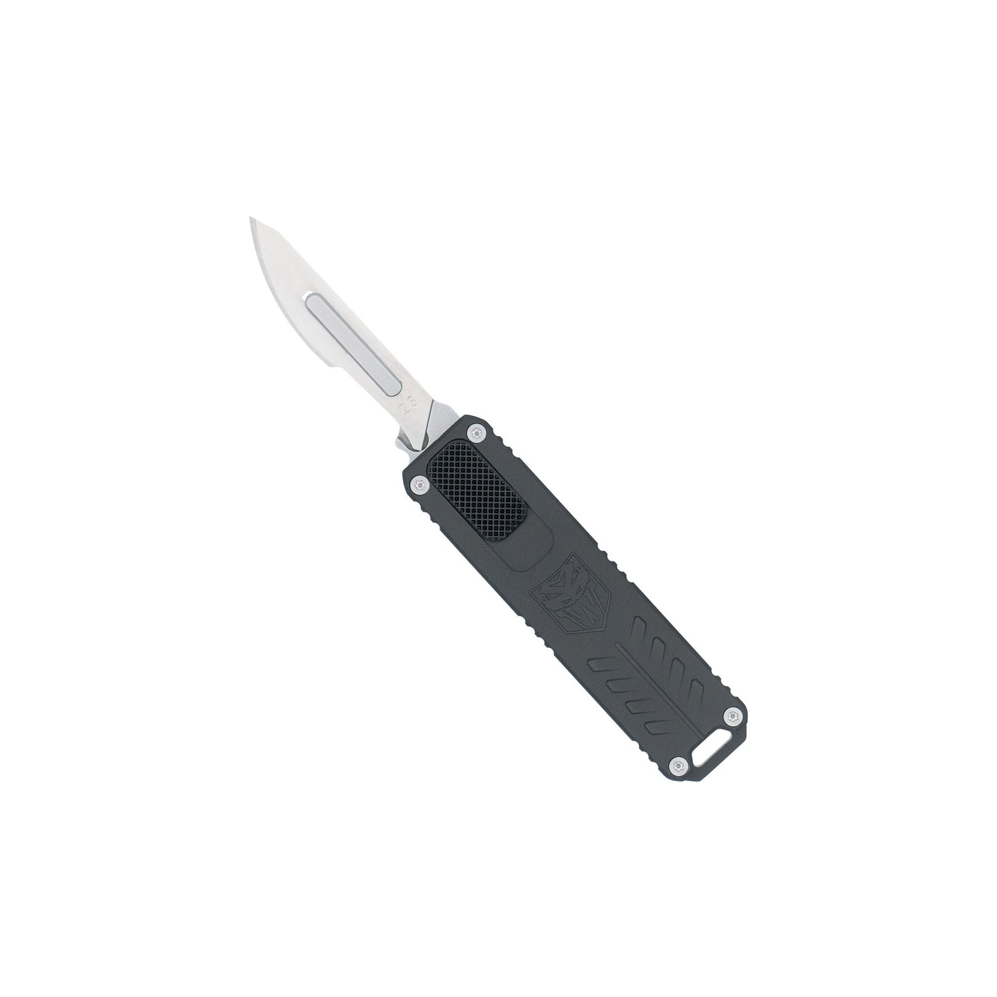 CobraTec OTF Scalpel – Black Replaceable Blade EDC Utility Knife CTOTFSCPBLK