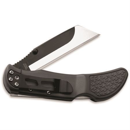 Outdoor Edge Razor Work Knife,Replaceable Blade Lockback Gray Handle  OERW3060C