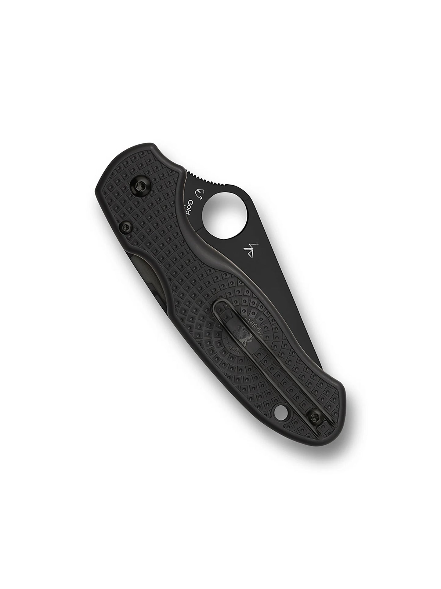Spyderco Para 3 Lightweight Knife CTS-BD1N Black Plain Blade Black FRN HandlesC223PBBK