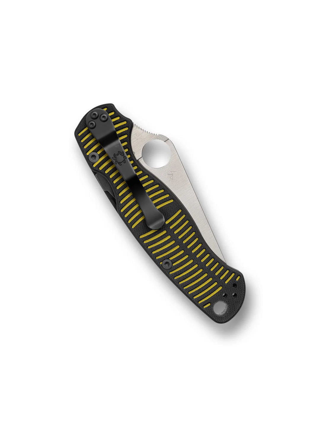 Spyderco Paramilitary 2 Salt Folding Knife 3.45" CPM-MagnaCut Black DLC Blade, Black G10 Handles -