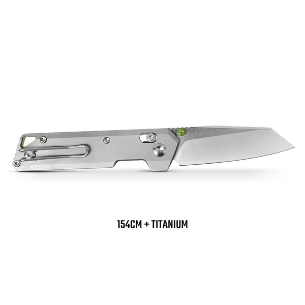 Vosteed Parallel – Ultra-Thin Titanium Crossbar Lock Knife (154CM Satin Blade, 2.90") A3503