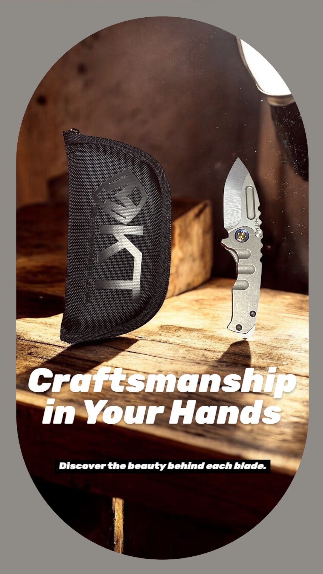 Medford Praetorian Genesis T – S45VN DLC Drop Point | Tumbled Handle & Spring