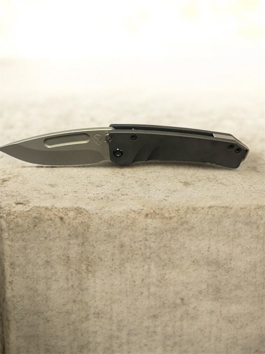 Medford Midi Marauder – S45VN Acid Distressed Drop Point Blade, DLC Handle & Spring