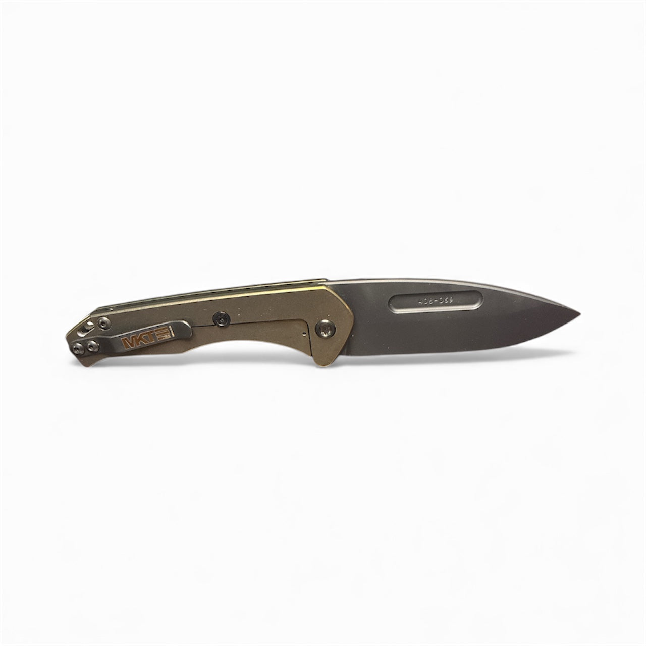 Medford Praetorian Slim – S45VN DLC Drop Point Blade, Bronze Handle & Spring