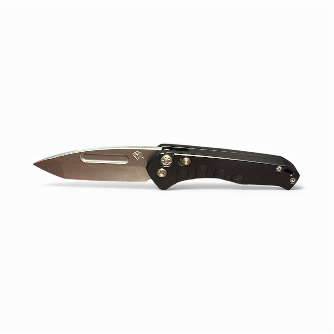 Medford Praetorian Swift  Auto S45VN Tumbled Tanto Blade & Black Aluminum Handle