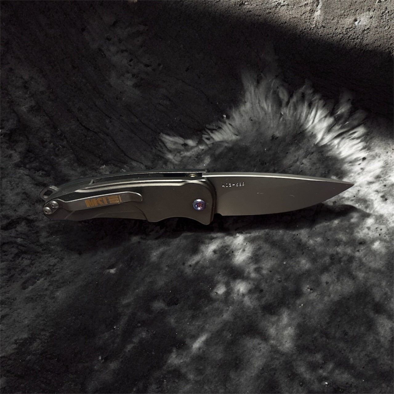 Medford Smooth Criminal S45VN DLC Blade Black Handle, Flamed Hardware  DLC Clip