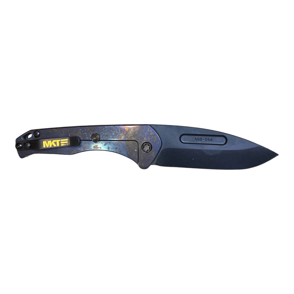 Medford Prae Slim S45VN DLC Folding Knife – Sponge Anodized Handles, Black Hardware MK208