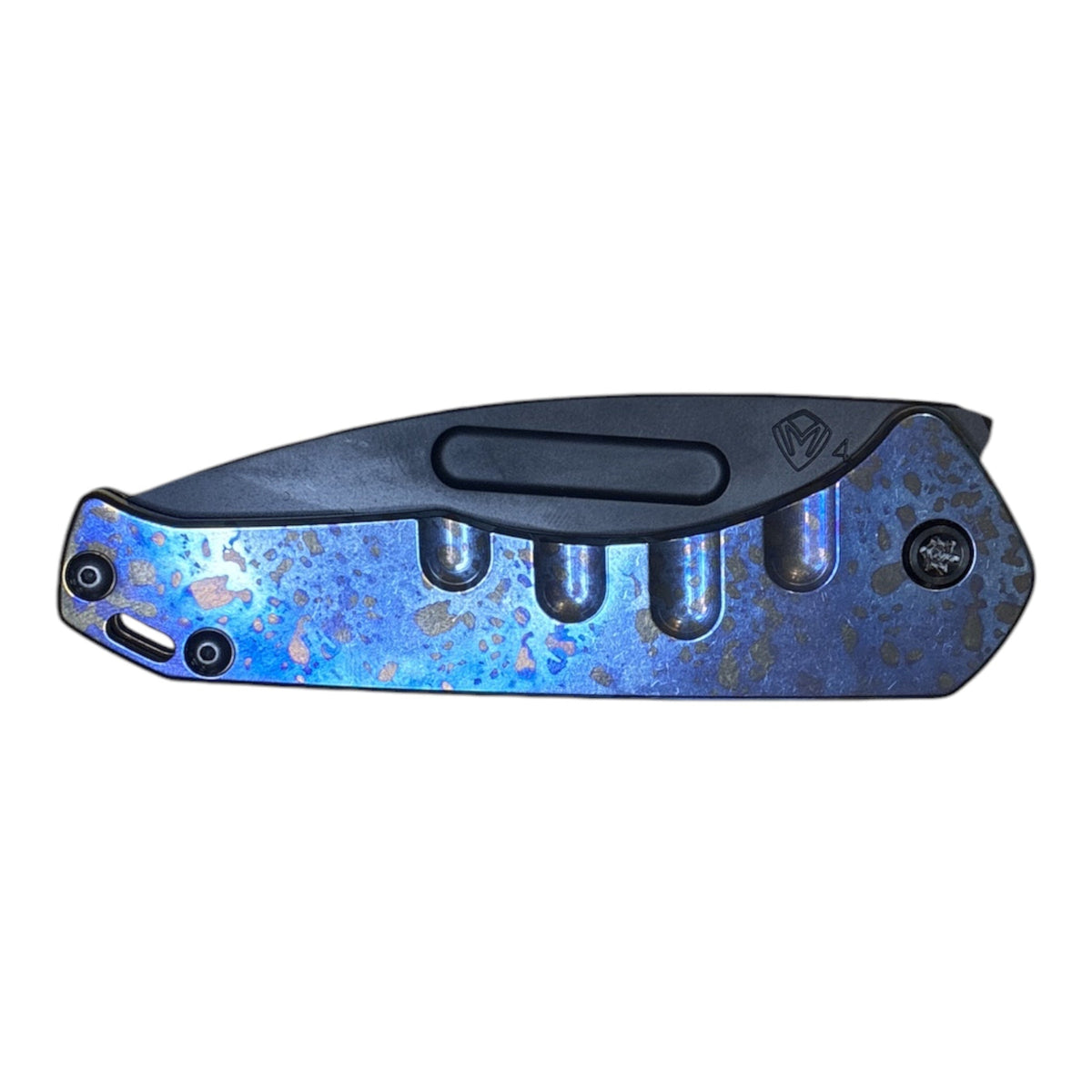 Medford Prae Slim S45VN DLC Folding Knife – Sponge Anodized Handles, Black Hardware MK208