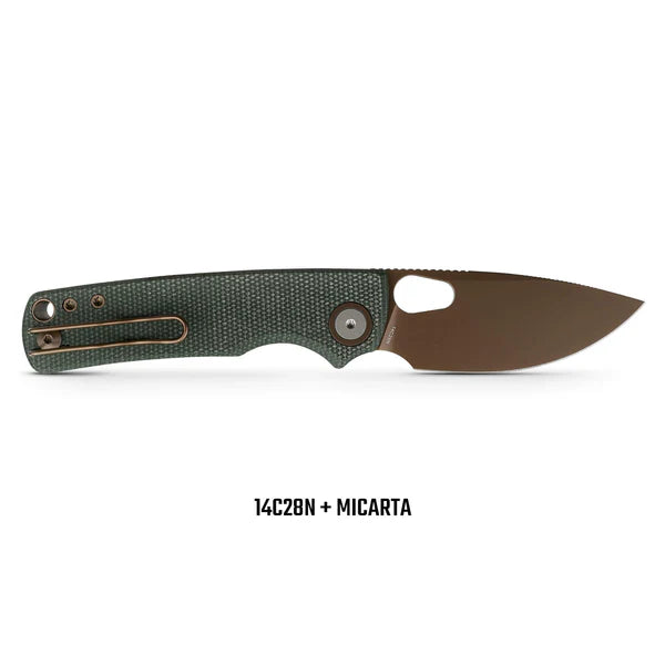 Vosteed Porcupine - Top Liner Lock (2.99" 14C28N Blade & Micarta Handle) - A2609