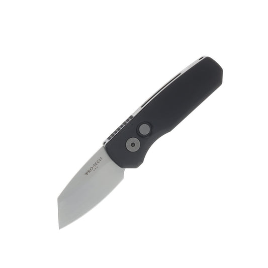 ProTech Runt Automatic Knife Stonewash Reverse Tanto 20CV/Black PTR5201