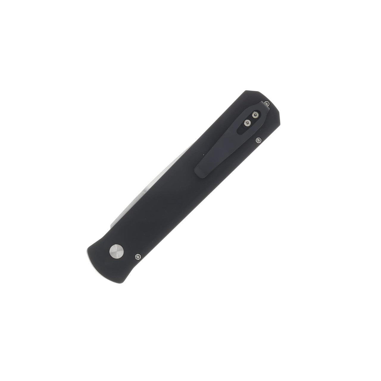 Protech Godfather Out The Side  Knife- Black Handle- Satin Blade- Mother Of Pearl Button