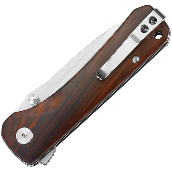 QSP Hawk Linerlock Folding Knife – Cocobolo Handle, 3.25" S35VN Blade QS131D2
