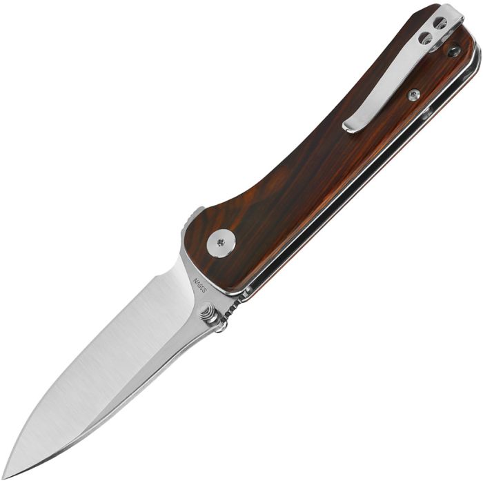 QSP Hawk Linerlock Folding Knife – Cocobolo Handle, 3.25" S35VN Blade QS131D2