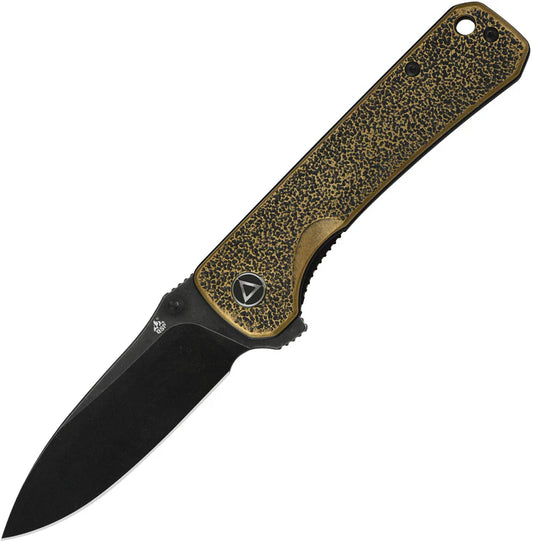 QSP Hawk Linelock Brass Black QS131L