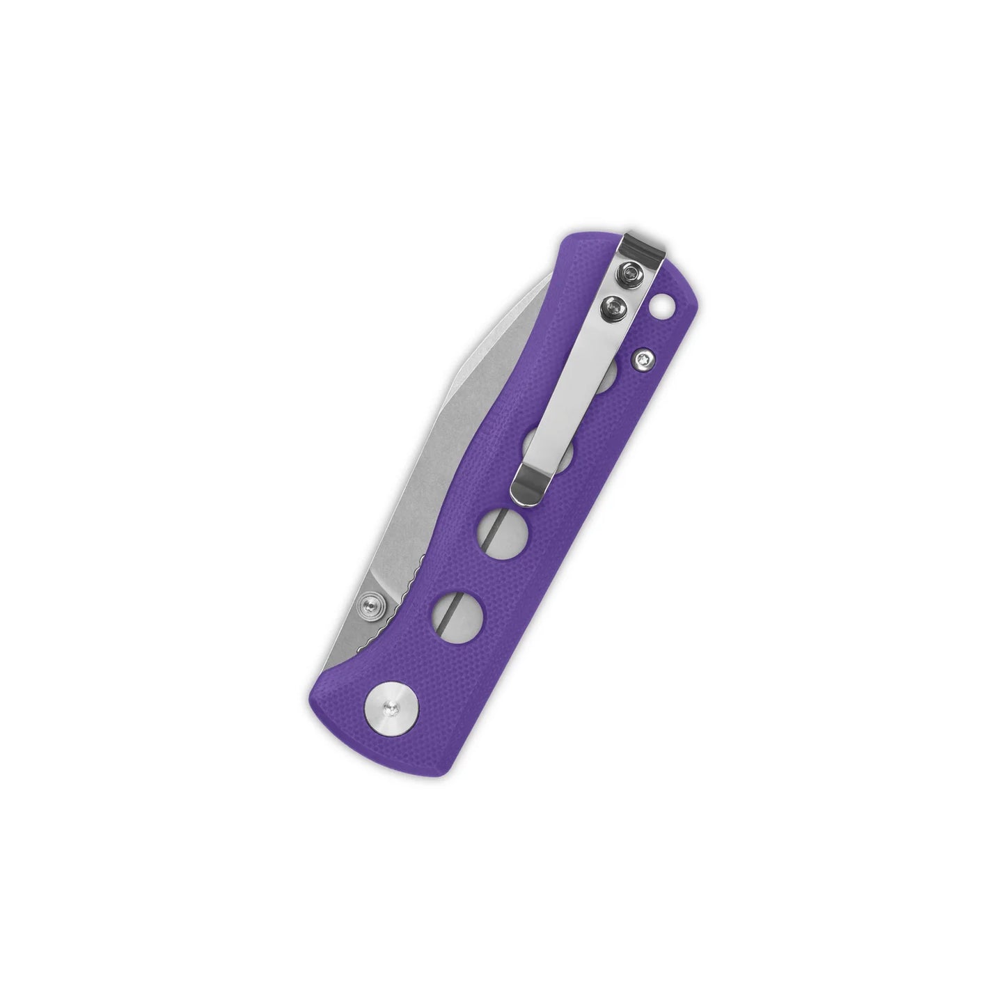 QSP Canary Folder Liner Lock Pocket Knife | 14C28N Spear Point Blade | Purple G10 Handle | QS150-D1