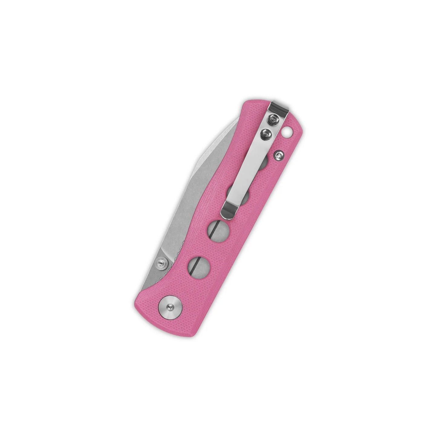 QSP Canary Folder Liner Lock Pocket Knife | 14C28N Spear Point Blade | Pink G10 Handle | QS150-H1