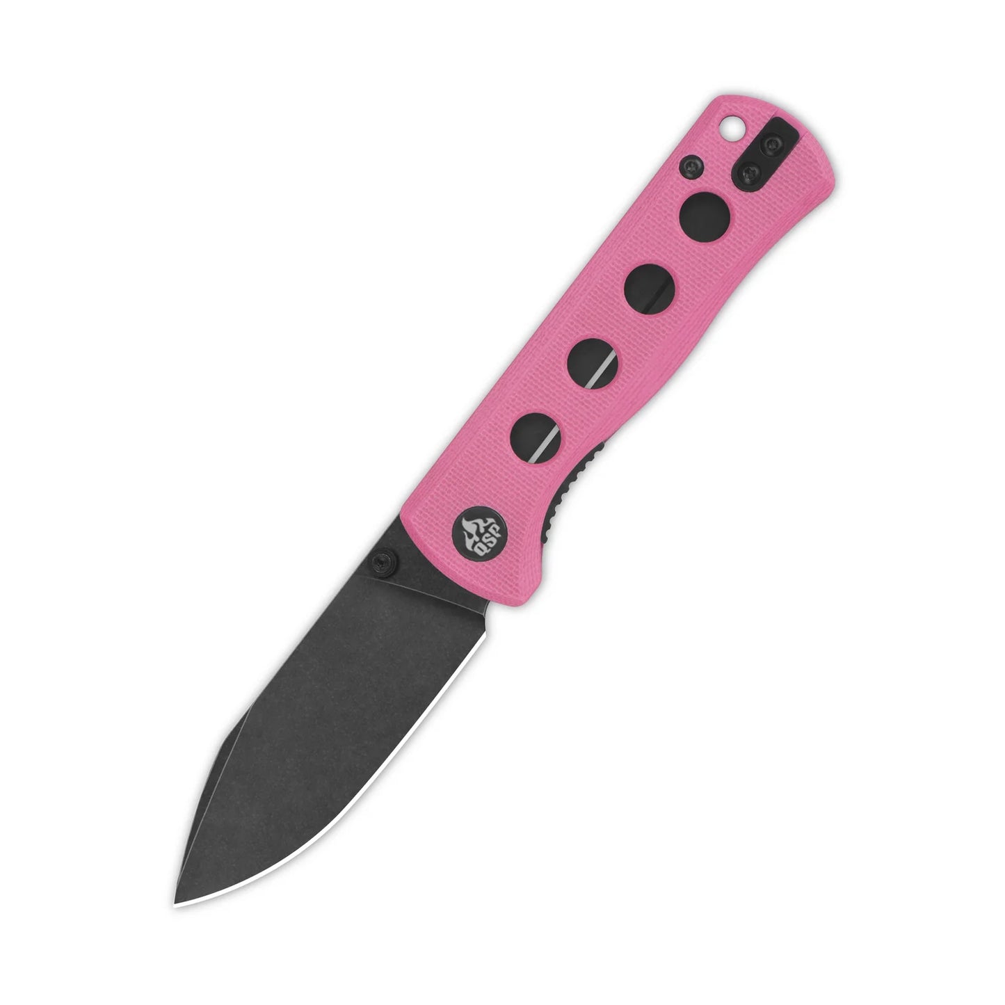 QSP Canary Folder Liner Lock Pocket Knife | 14C28N Spear Point Blade | Pink G10 Handle | QS150-H2