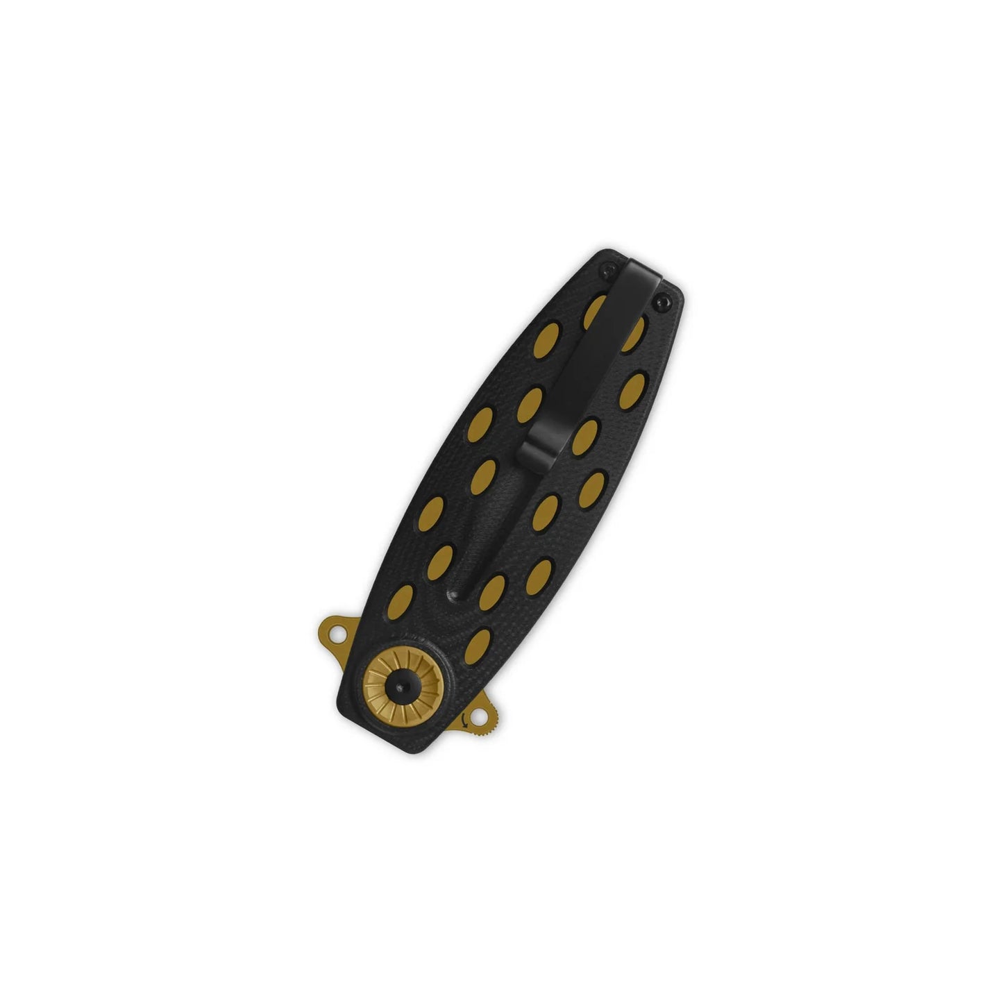 QSP Beetle Liner Lock Pocket Knife | 14C28N Bronze Blade | Black G10 Handle | QS162-C