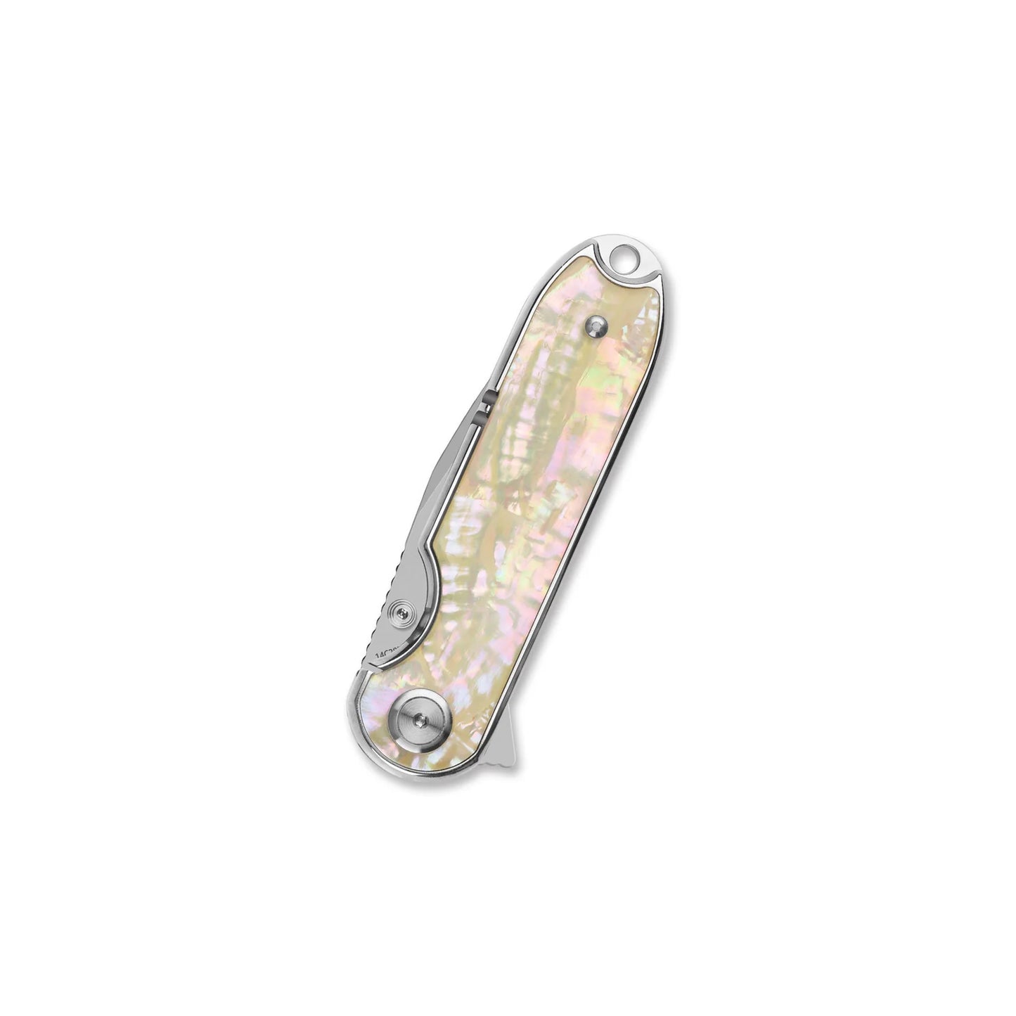 QSP Nebula Liner Lock Pocket Knife | 14C28N Mirror Polish Blade | Mother of Pearl Handle | QS168-A