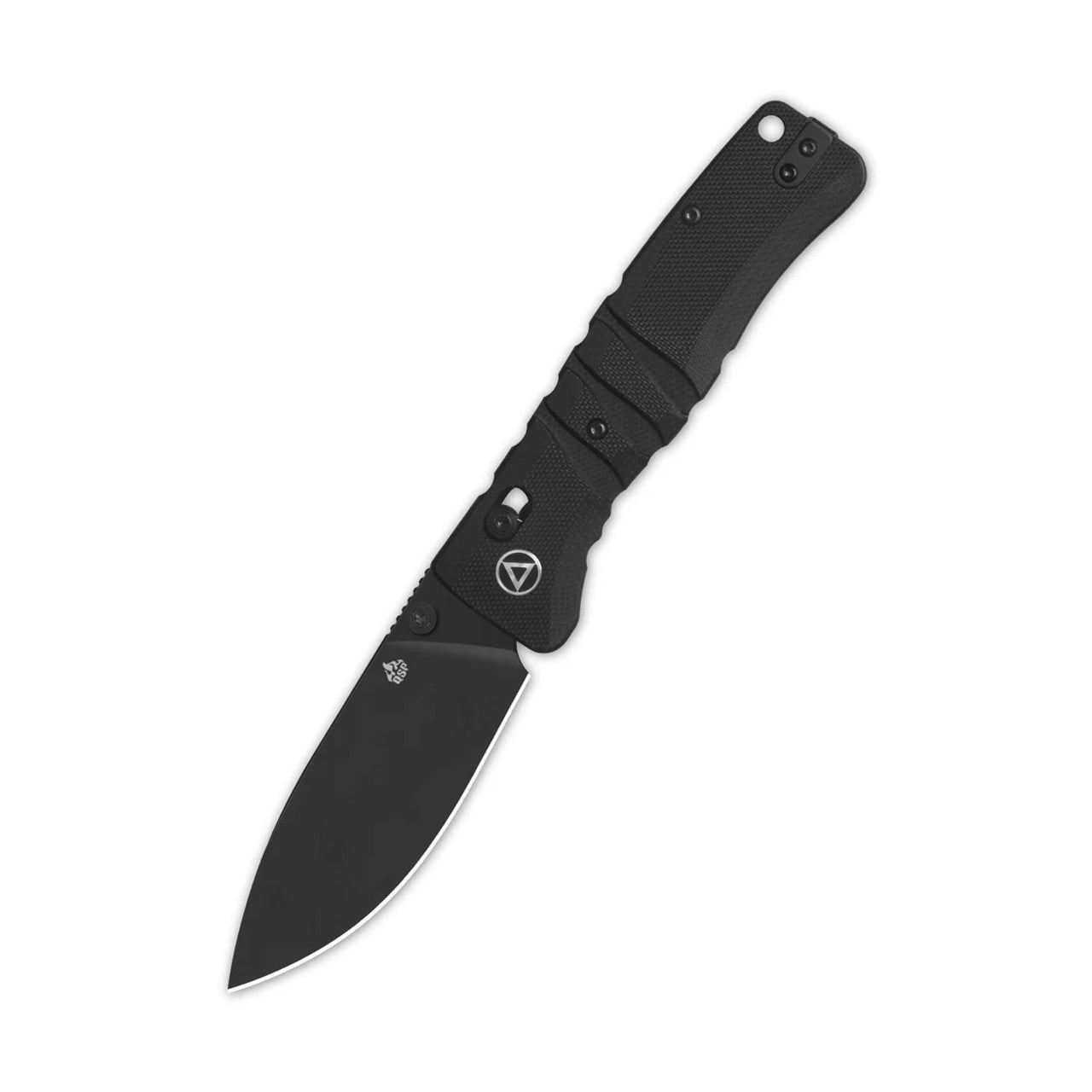 QSP Ripley Glyde Lock Folding Knife Black 14C28N Blade Black G10 Handle QS160-A2