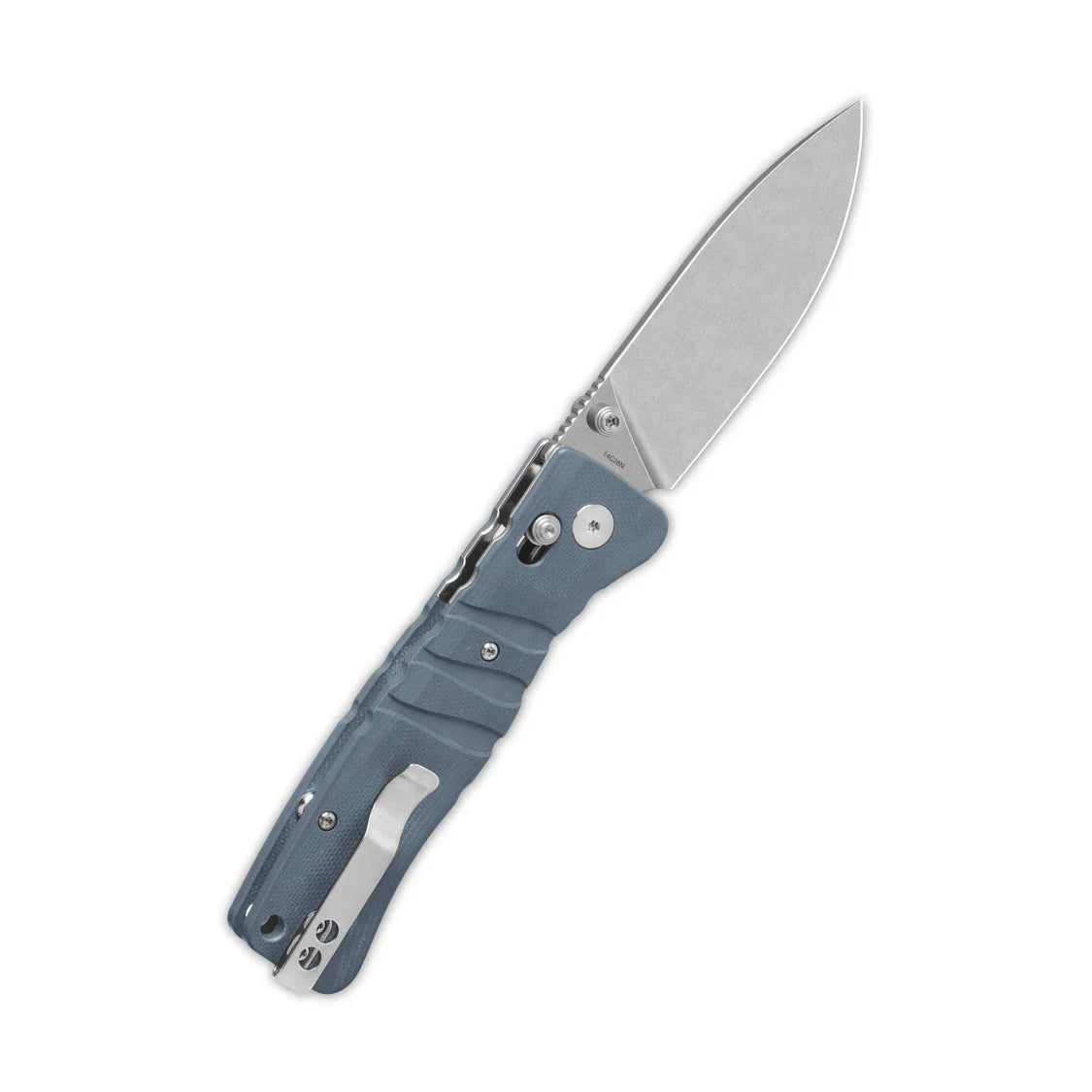 QSP Ripley Glyde Lock Knife 3.5" Stonewashed 14C28N Blade, Gray G10 Handle QS160-B1