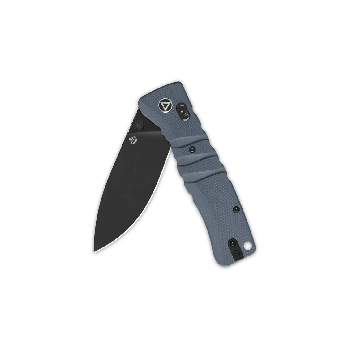 QSP Ripley Glyde Lock Knife 3.5" Black 14C28N Blade, Gray G10 Handle QS160-B2