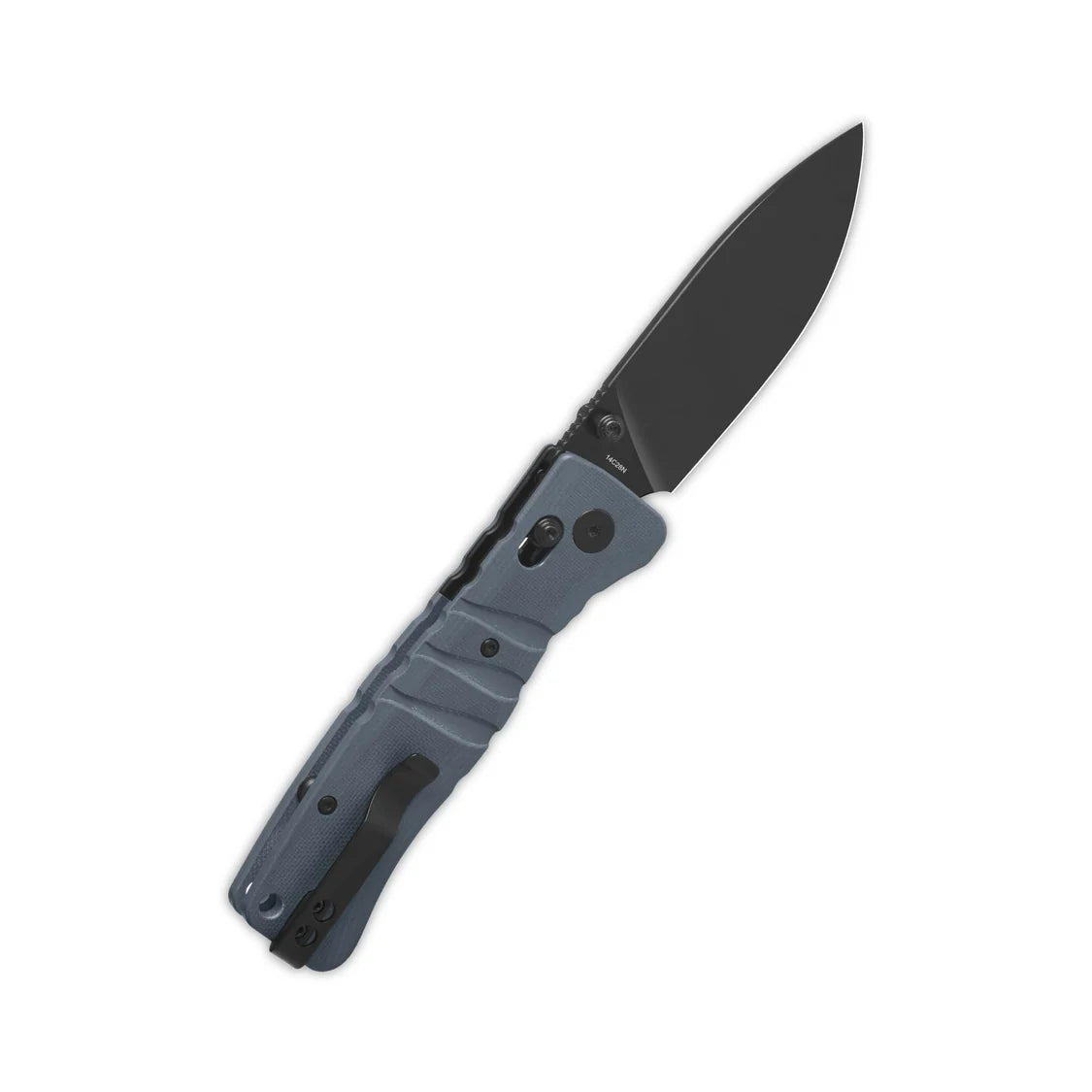 QSP Ripley Glyde Lock Knife 3.5" Black 14C28N Blade, Gray G10 Handle QS160-B2