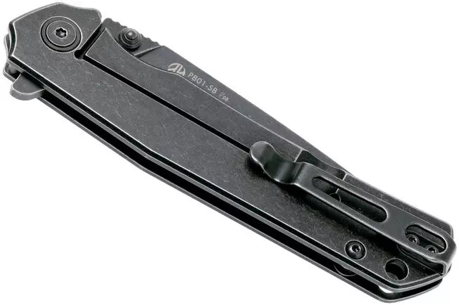 RUIKE P801 Frame Lock Knife Stainless Steel (3.5" Black Stonewash) P801-SB