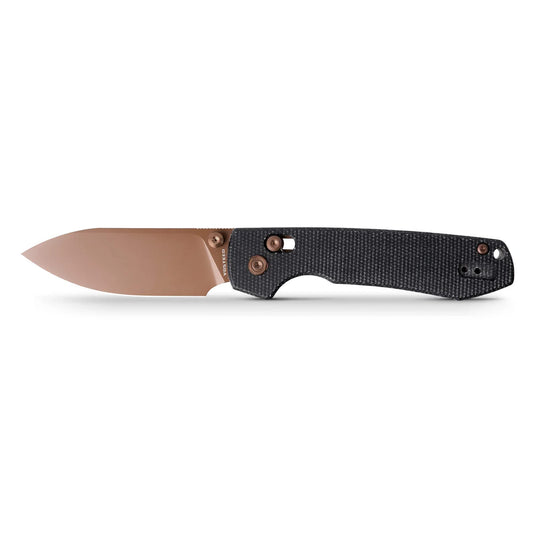 VOSTEED Raccoon - Crossbar Lock knife (3.25" 14C28N Blade & Micarta Handle) - A0539