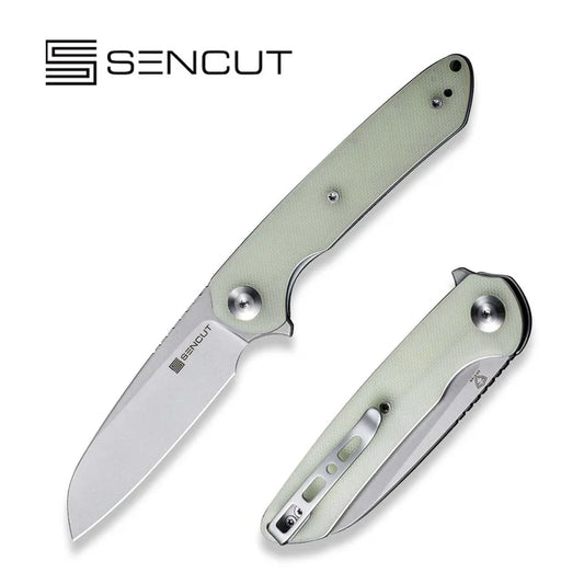 SENCUT Kyril Flipper Knife G10 Handle (3.19" 9Cr18MoV Blade) S22001-2