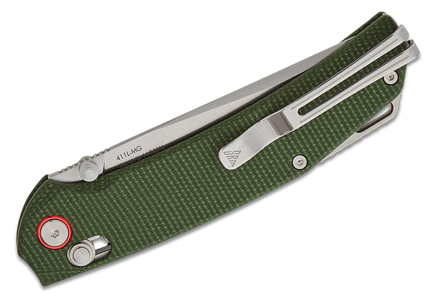 SRM Ambi Lock Folding Knife Asika 411L-MG (14C28N Blade, Micarta Handle)