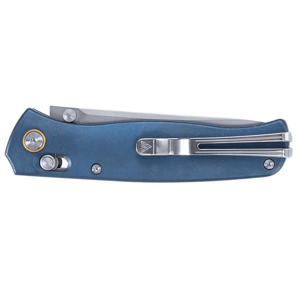 SRM Ambi Lock Folding Knife Medal 255L-TE2 (Laminated 140Cr Steel Blade, TC4 Titanium Handle)