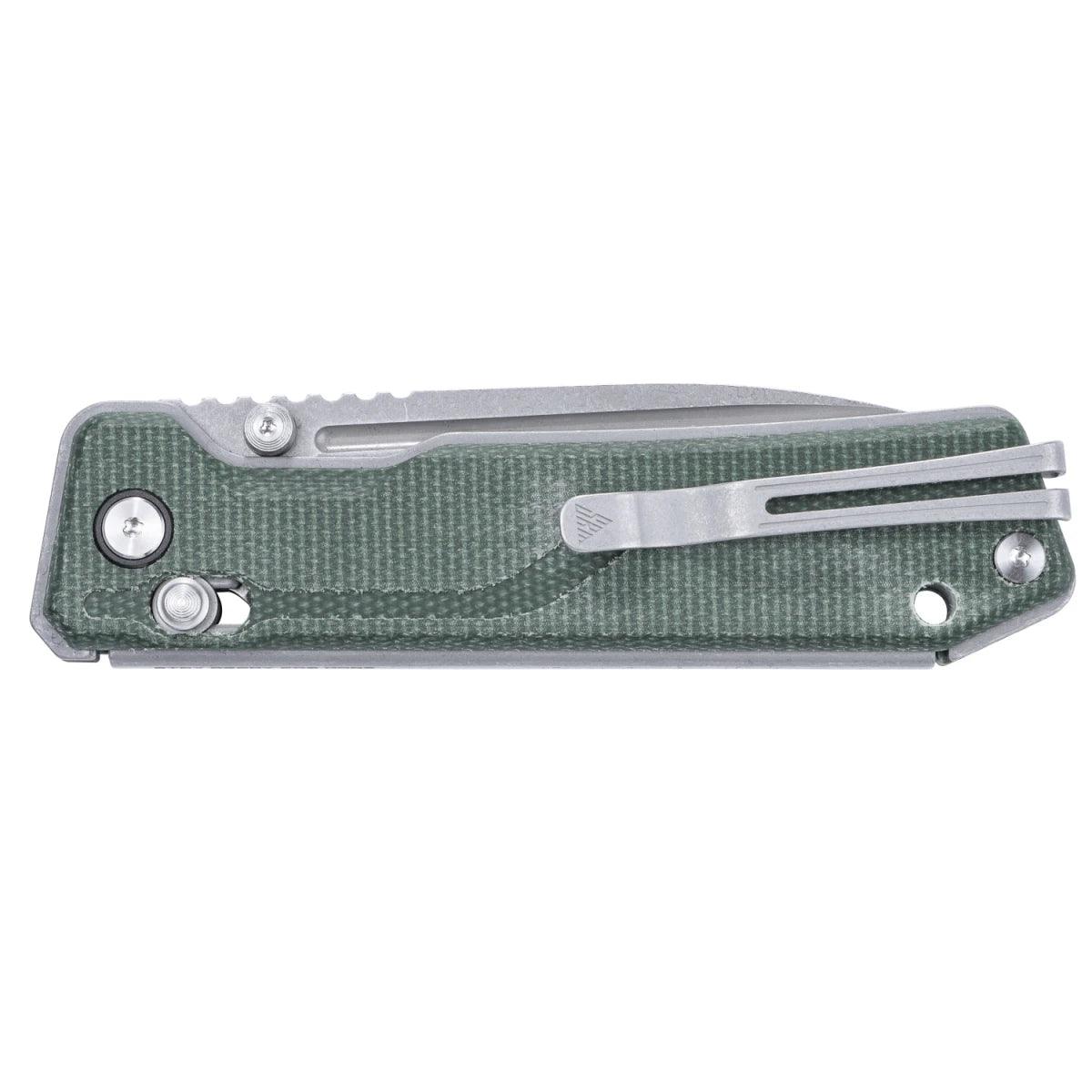 SRM Ambi Lock Folding Knife Rubik 7228B-MG (14C28N Blade, Micarta Handle)
