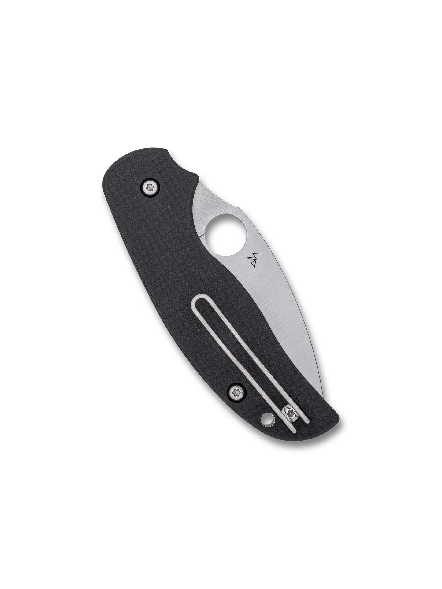 Spyderco Sage 6 Button Release Compression Lock Knife CF G-10 Laminate 3" Satin Blade