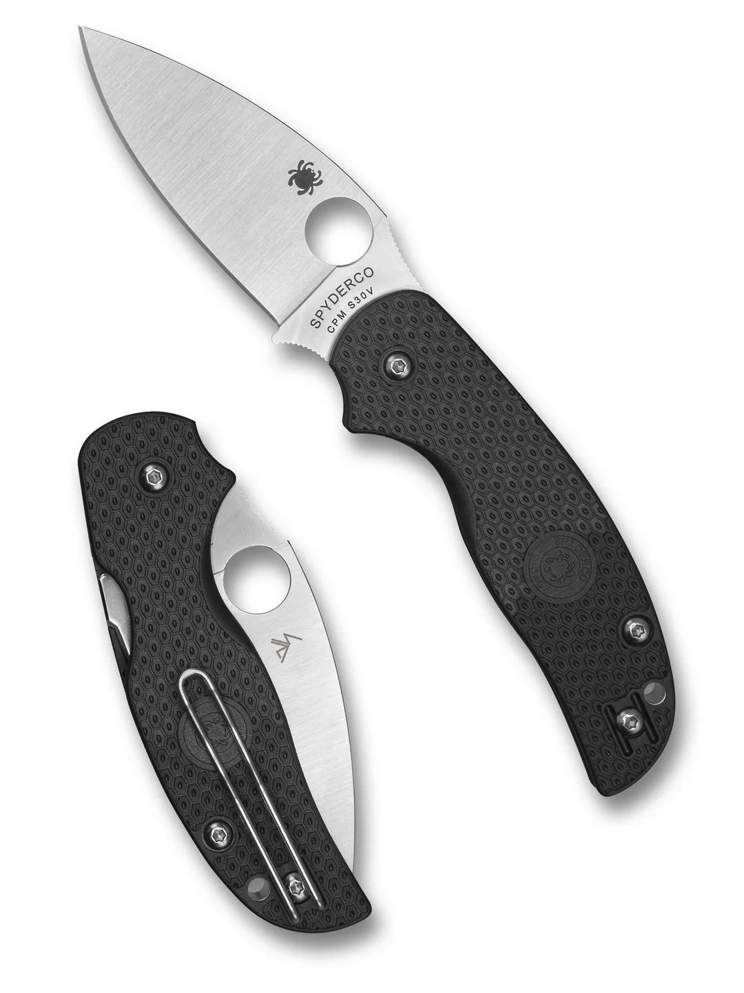 Spyderco Sage 5 Lightweight Compression Lock Knife FRN 3" Satin Blade C123PBK