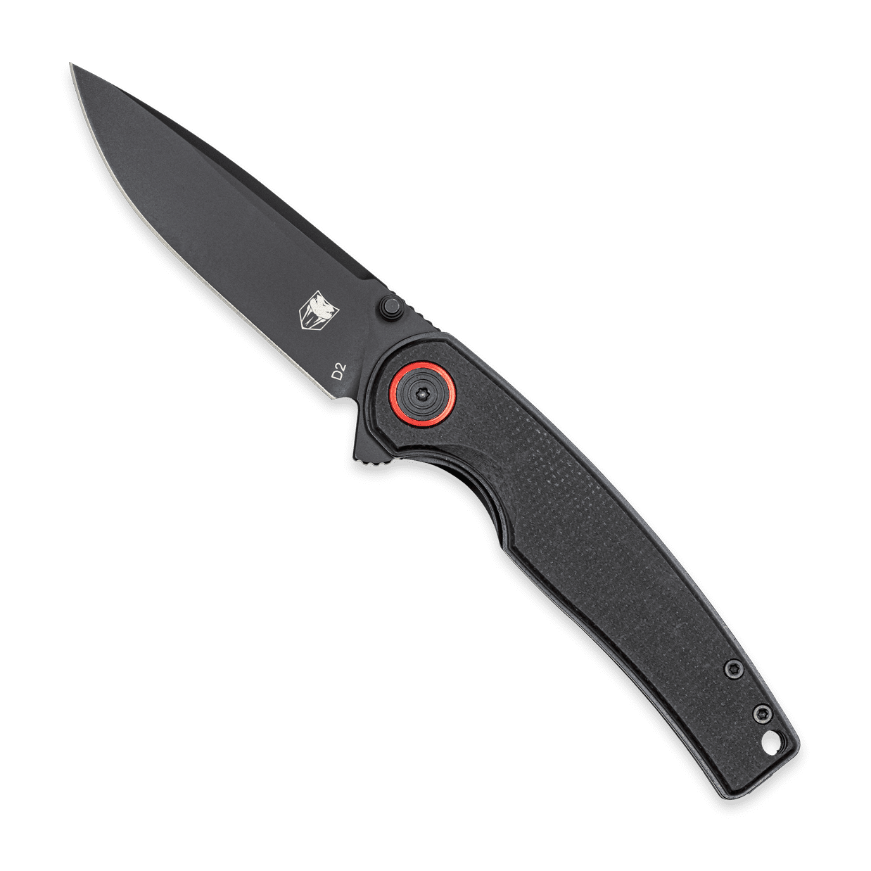 CobraTec Riptide Black D2 Steel EDC Folder Premium G-10 CTSAMSONBLK
