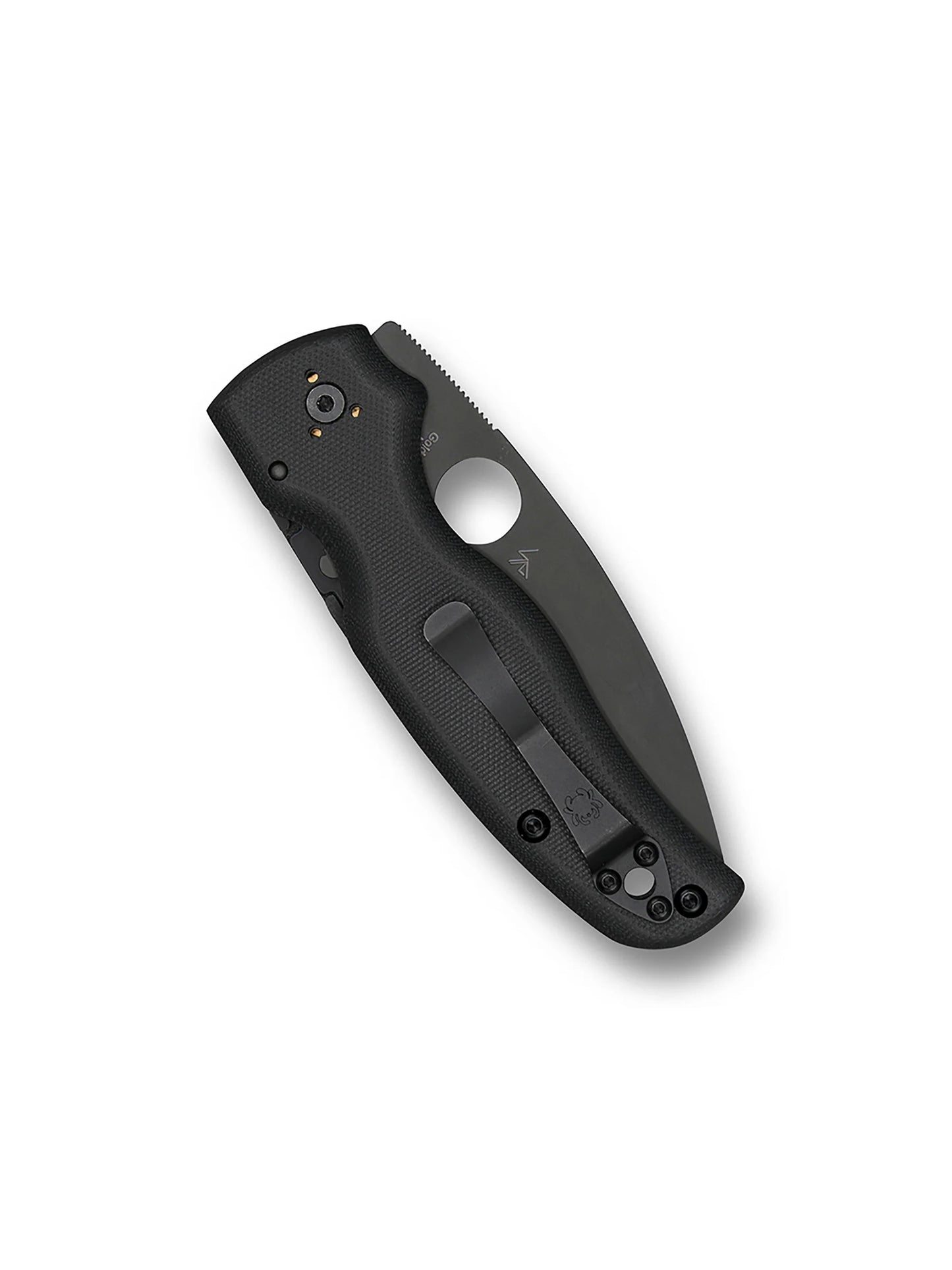 Spyderco Shaman Compression Lock Knife Black G-10 3.6" Black Blade  C229GPBK