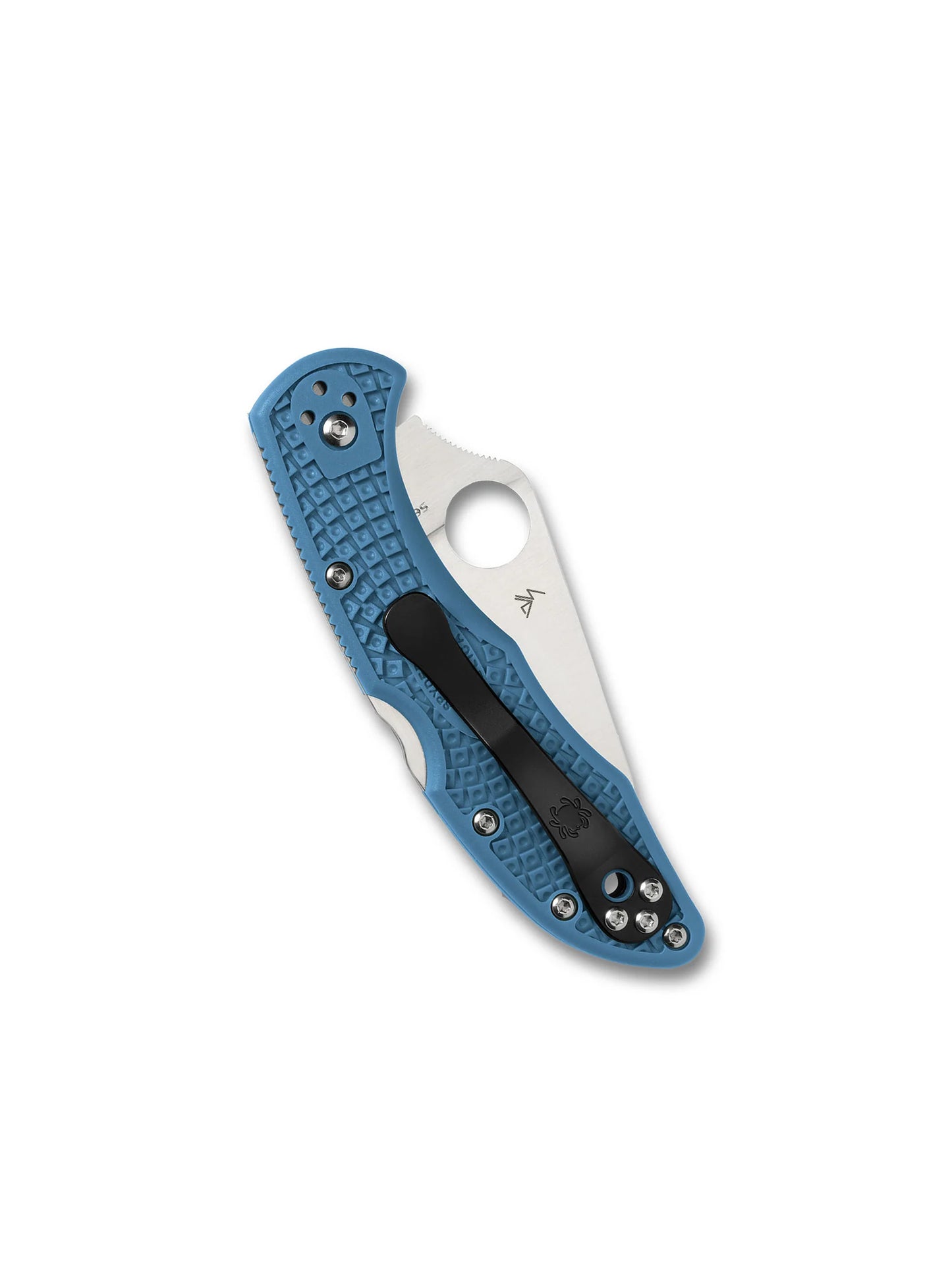 Spyderco Delica 4 Knife Flat-Ground Blue FRN (2.88" Satin) C11FPBL