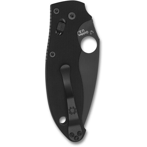 Spyderco Manix 2  3-3/8" Black Plain S30V Blade, G10 Handles, Ball Bearing Lock -