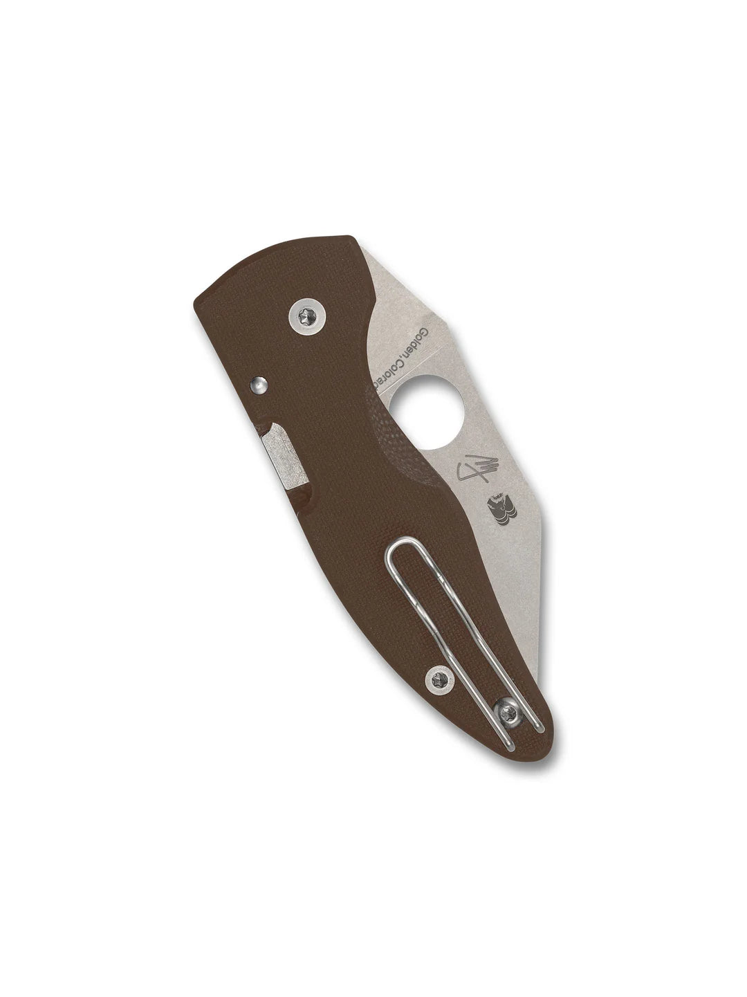 Spyderco MicroJimbo Sprint Run CPM 15V Blade Brown G-10 Compression Lock