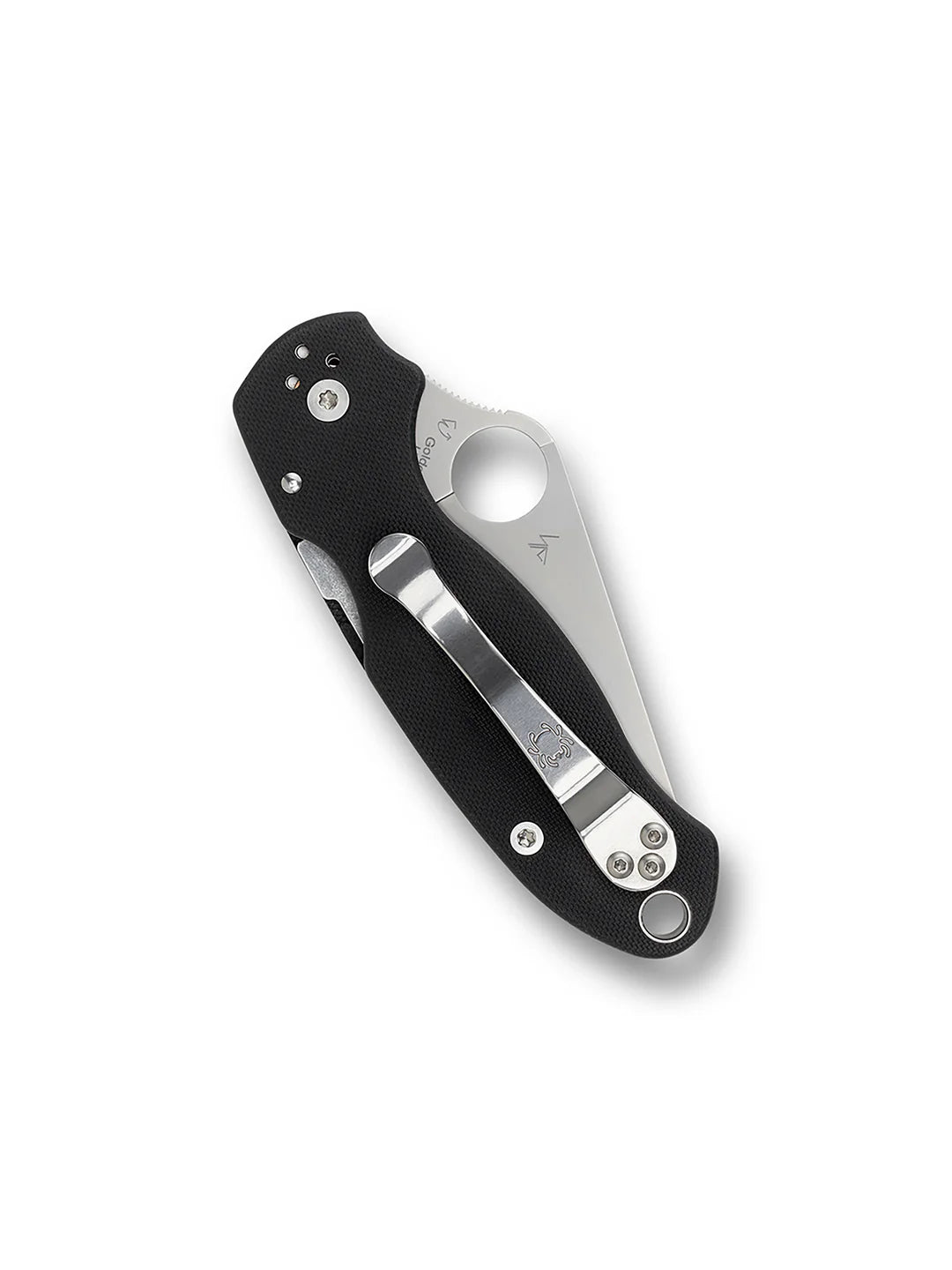 Spyderco Para 3 Compression Lock Knife Black G-10 3" Stonewash Blade C223GP