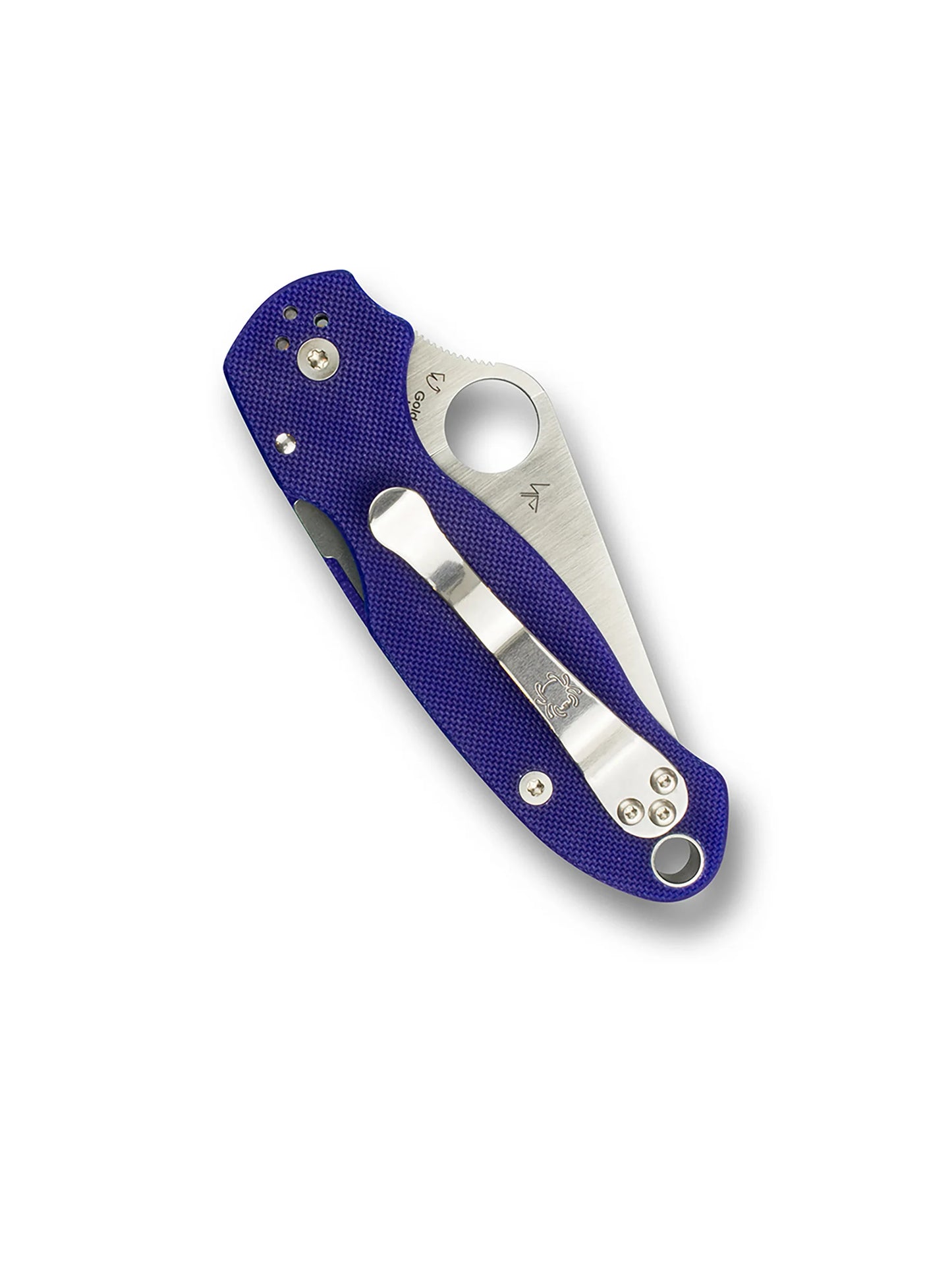 Spyderco Para 3 Compression Lock Knife Dark Blue G-10 (3" Satin S110V) C223GPDBL