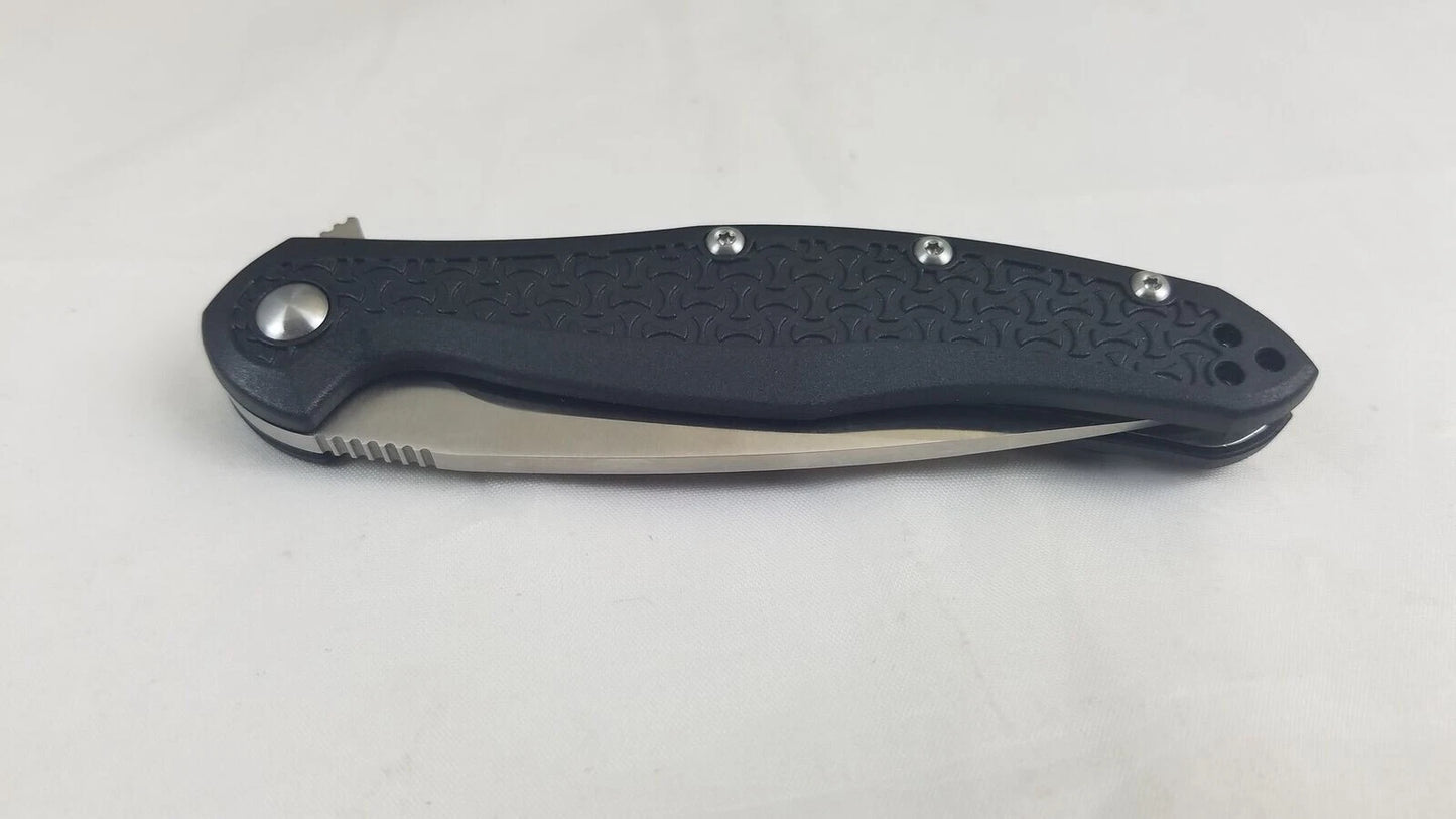 Steel Will Mini Intrigue Folding Knife (F45M-11) – 3.25" D2 Satin Blade, Black FRN Handle