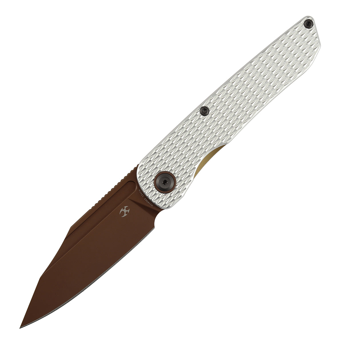 Kansept Nettle Folding Knife – Silver Diamond Texture Aluminum Handle 154CM EDC Knife T1103A3