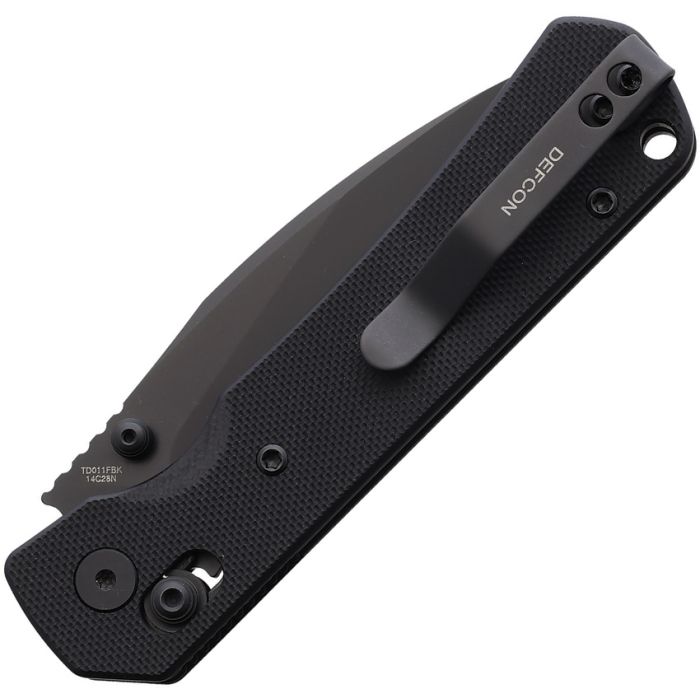 Defcon® Ultra Lite Axis Lock Folding Knife – Black G-10, 14C28N (TD011FBK)