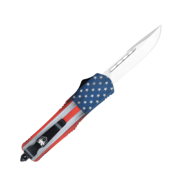 CobraTec Medium FS-3 American Flag OTF Knife – Cerakote® Finish MCUSAFS-3DNS