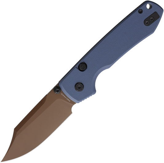 Vosteed Raccoon Top Linerlock Knife Blue Handle VOSA2909