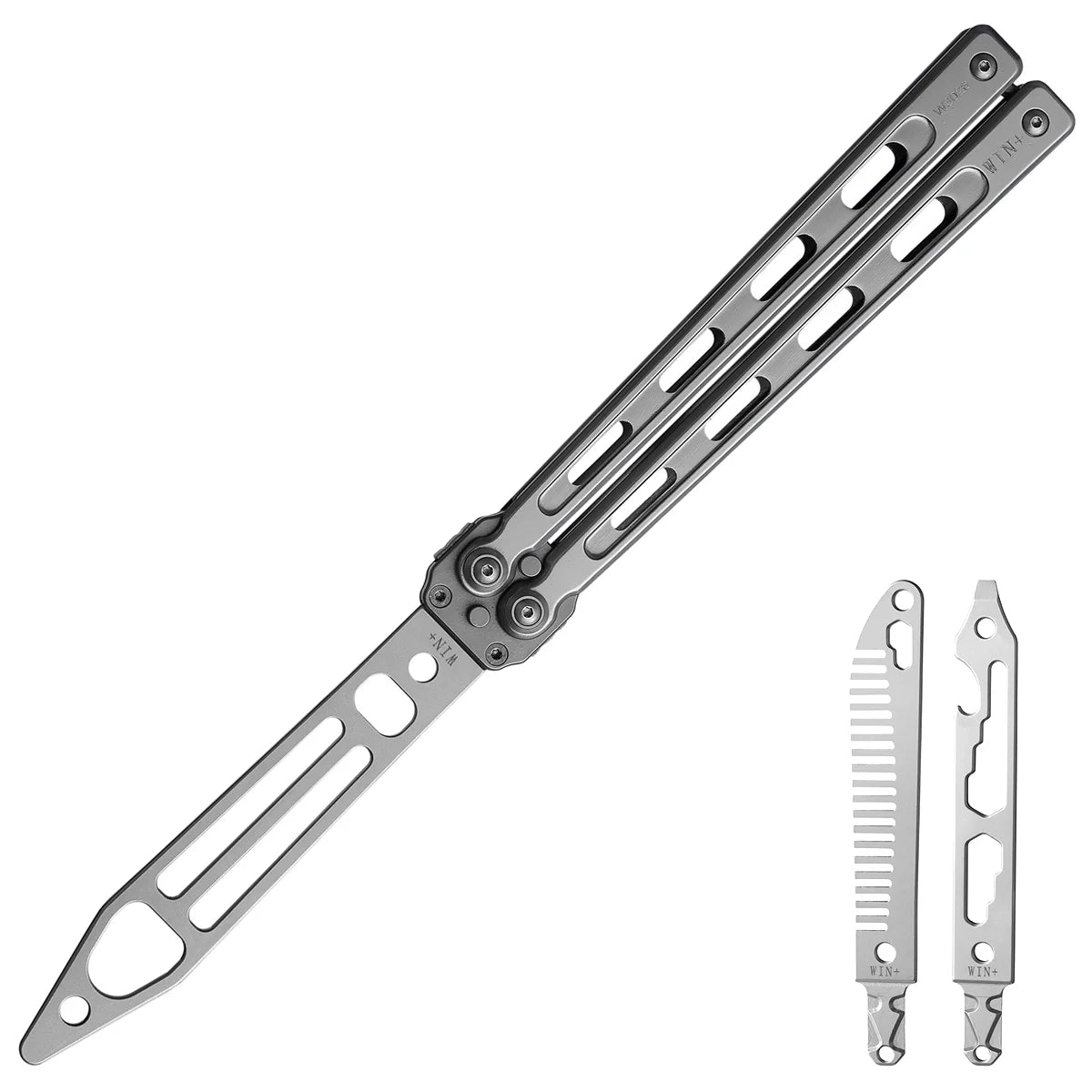 DreamTech D3026SBS Butterfly Balisong Trainer with 3 Replaceable Tools